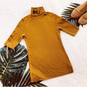 Theory merino wool ribbed turtleneck NWOT size S